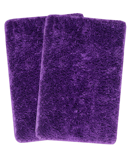 APNI FACTORY Microfiber Doormats for Home Use by Krishna Handloom(40x60, Purple)(2 Piece) Super Absorbent/Anti-Skid Mats for Bathroom/Bedroom/Door Mat/Kitchen/Floor Mat
