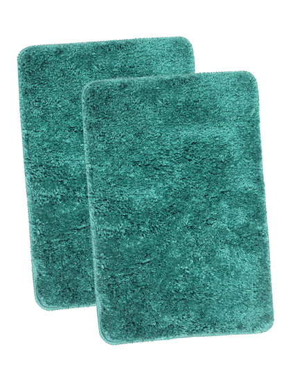 APNI FACTORY Microfiber Doormats for Home Use by Krishna Handloom(40x60,SEA Green)(2 Piece) Super Absorbent/Anti-Skid Mats for Bathroom/Bedroom/Door Mat/Kitchen/Floor Mat